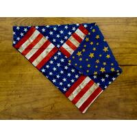 Dog bandana, over the collar, reversible, patriotic Dog bandana, over the collar, reversible, patriotic